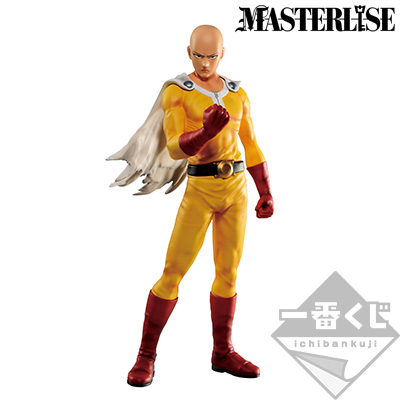 Saitama-Figur mit ernstem Gesicht