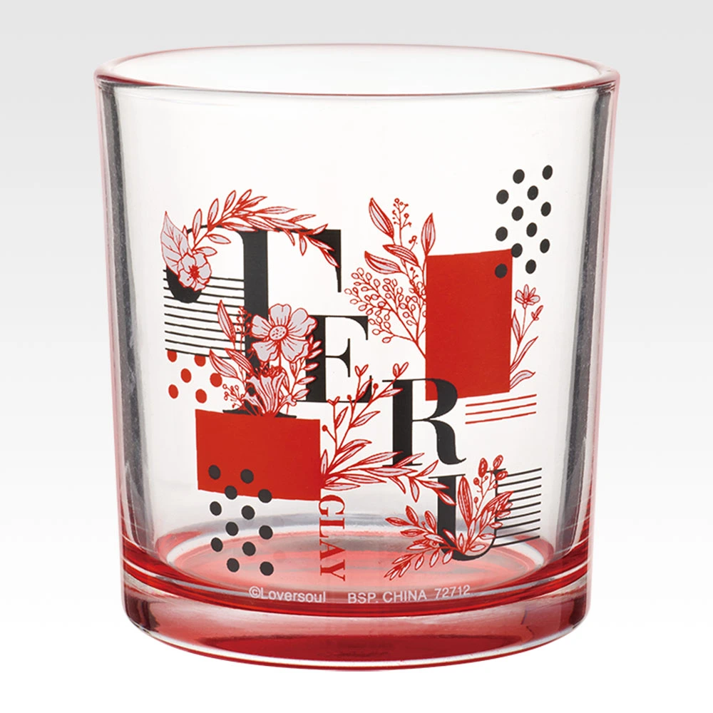 Glas mit farbigem Boden, Variante 1