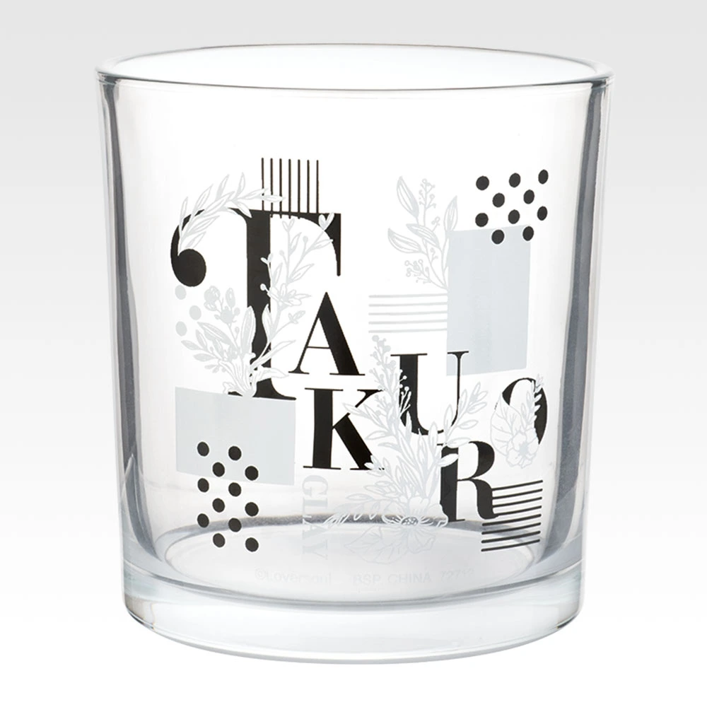 Glas mit farbigem Boden, Variante 2