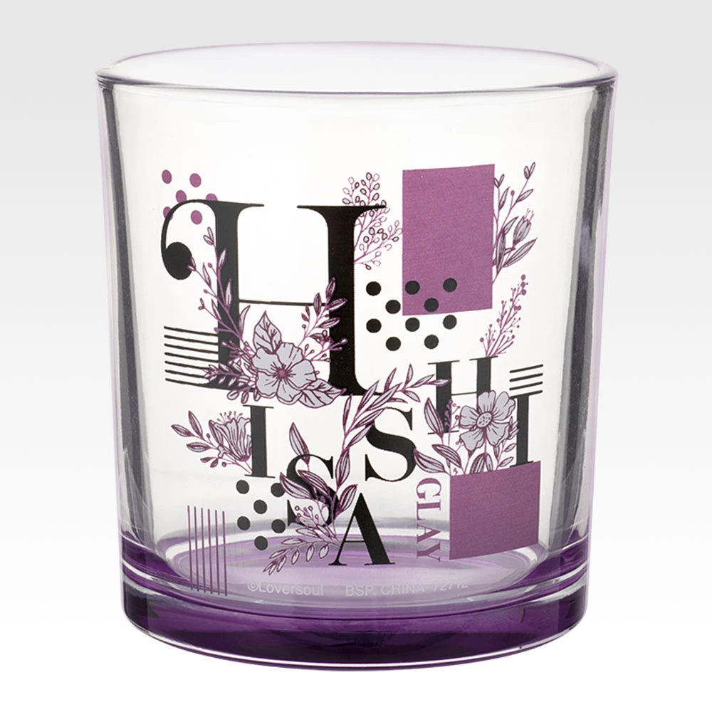 Glas mit farbigem Boden, Variante 3