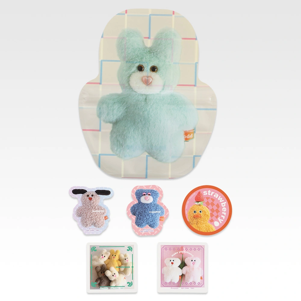 Reißverschlusstasche und Aufkleber Set, Variante 6